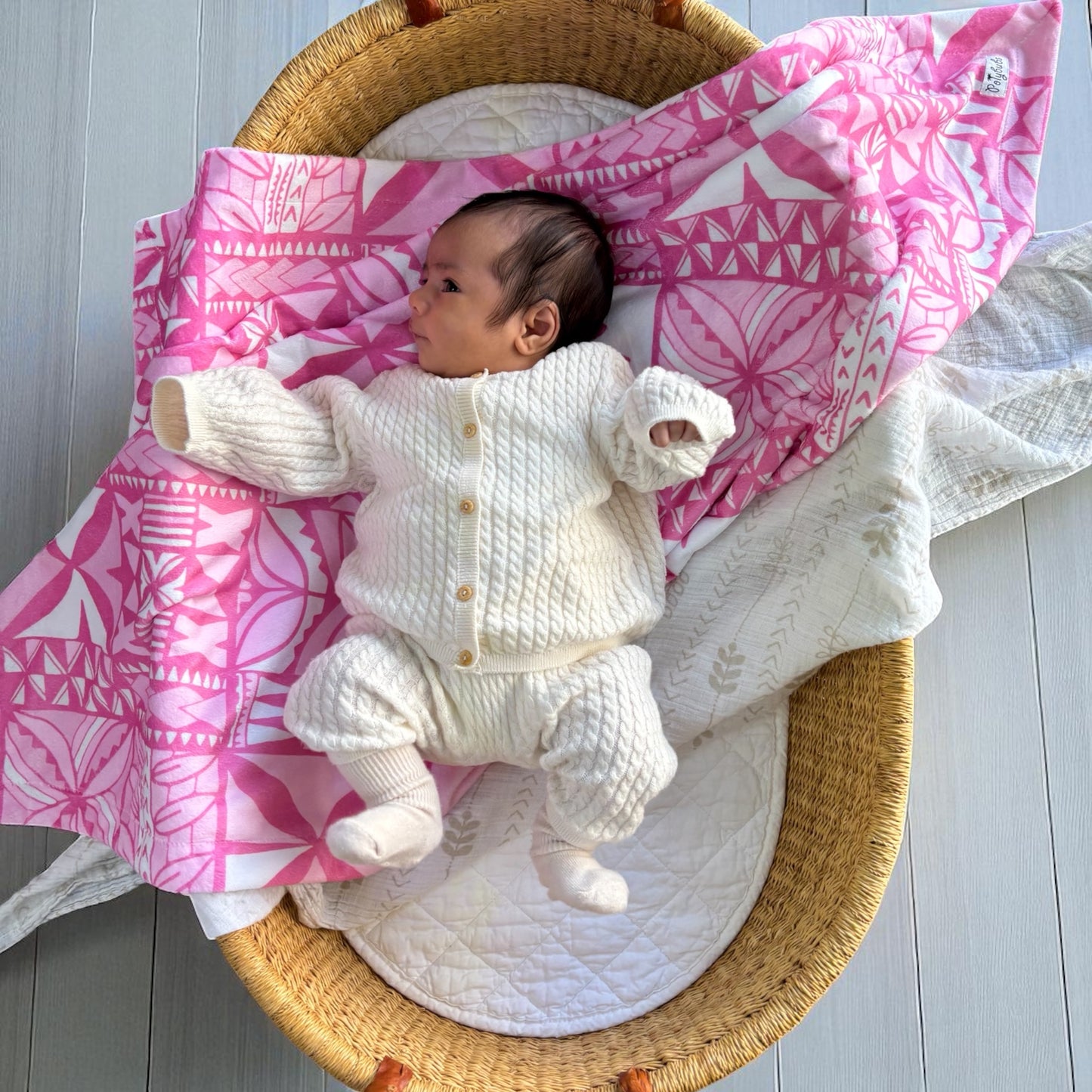 Pasifika Baby Blanket (Pink)