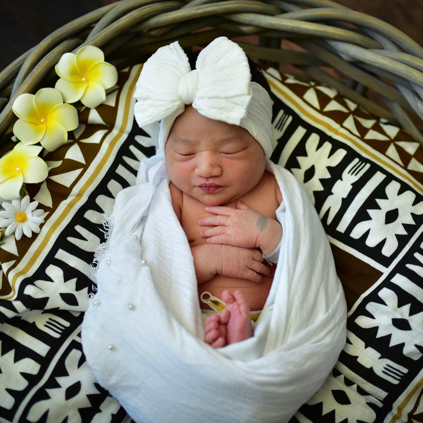 Fijian Inspired Muslin Swaddle Wrap