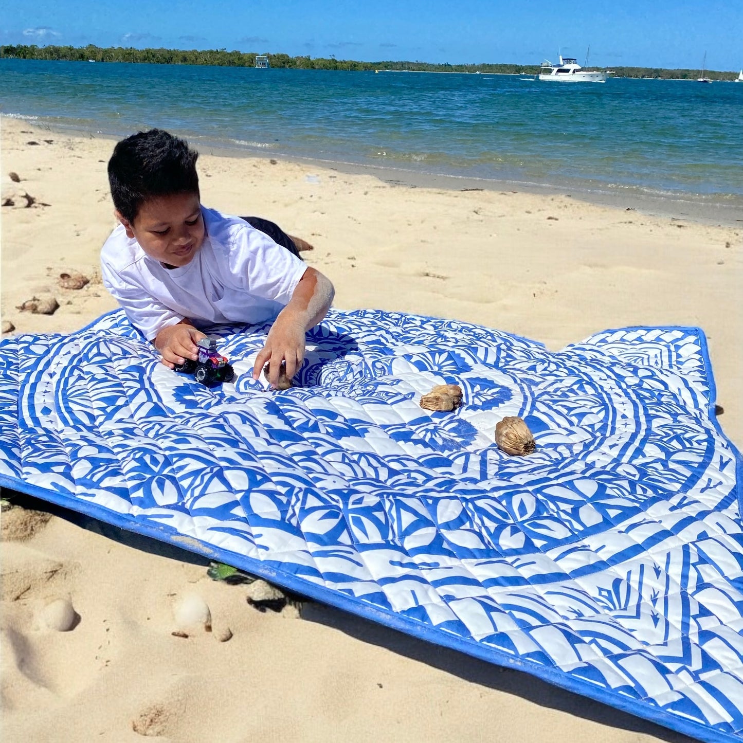 Blue Square Playmat