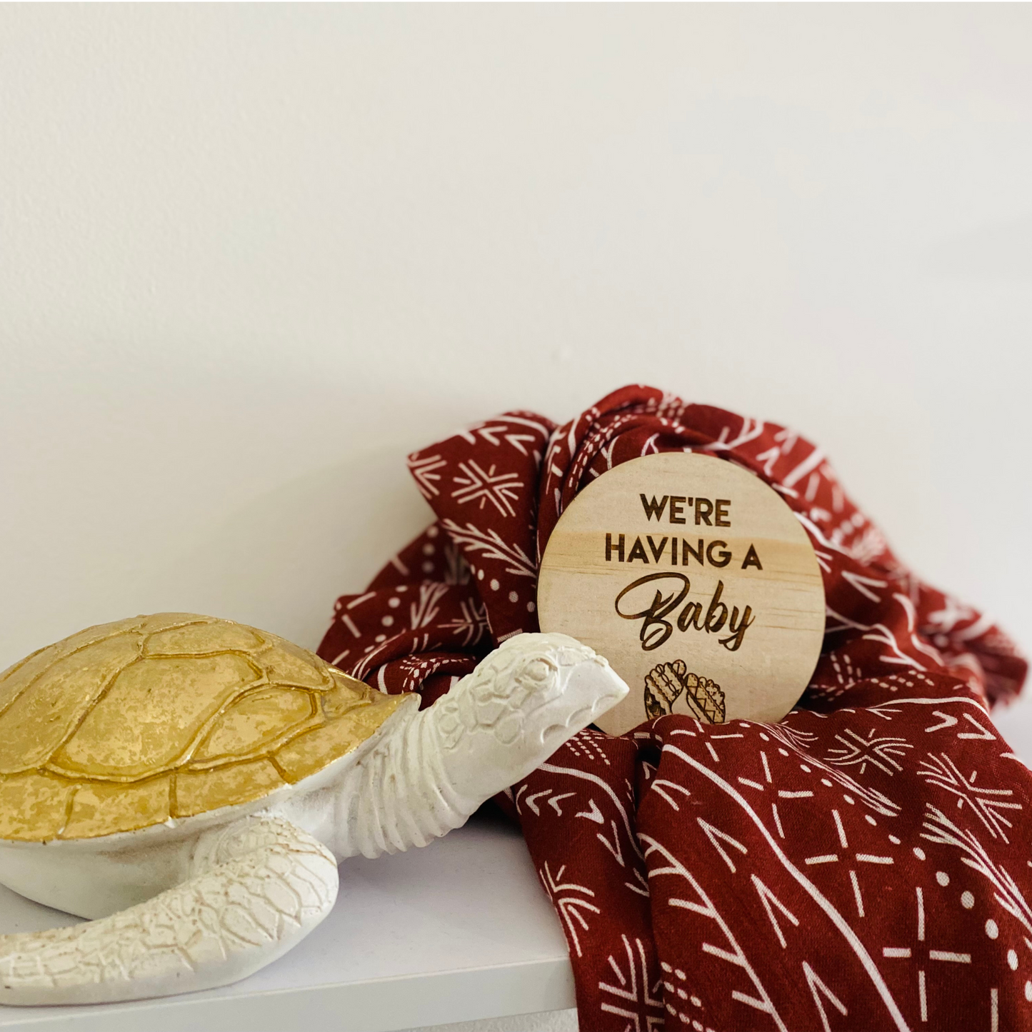 Rust Malu Bamboo Muslin Swaddle Wrap