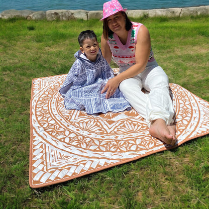 Brown Square Playmat