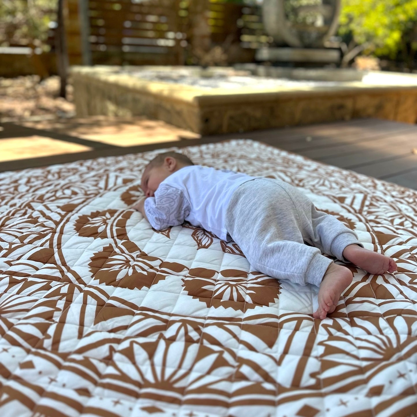 Brown Square Playmat