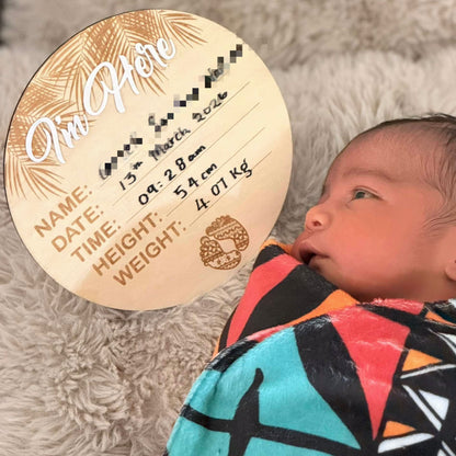 I'm Here Baby Announcement Plaque
