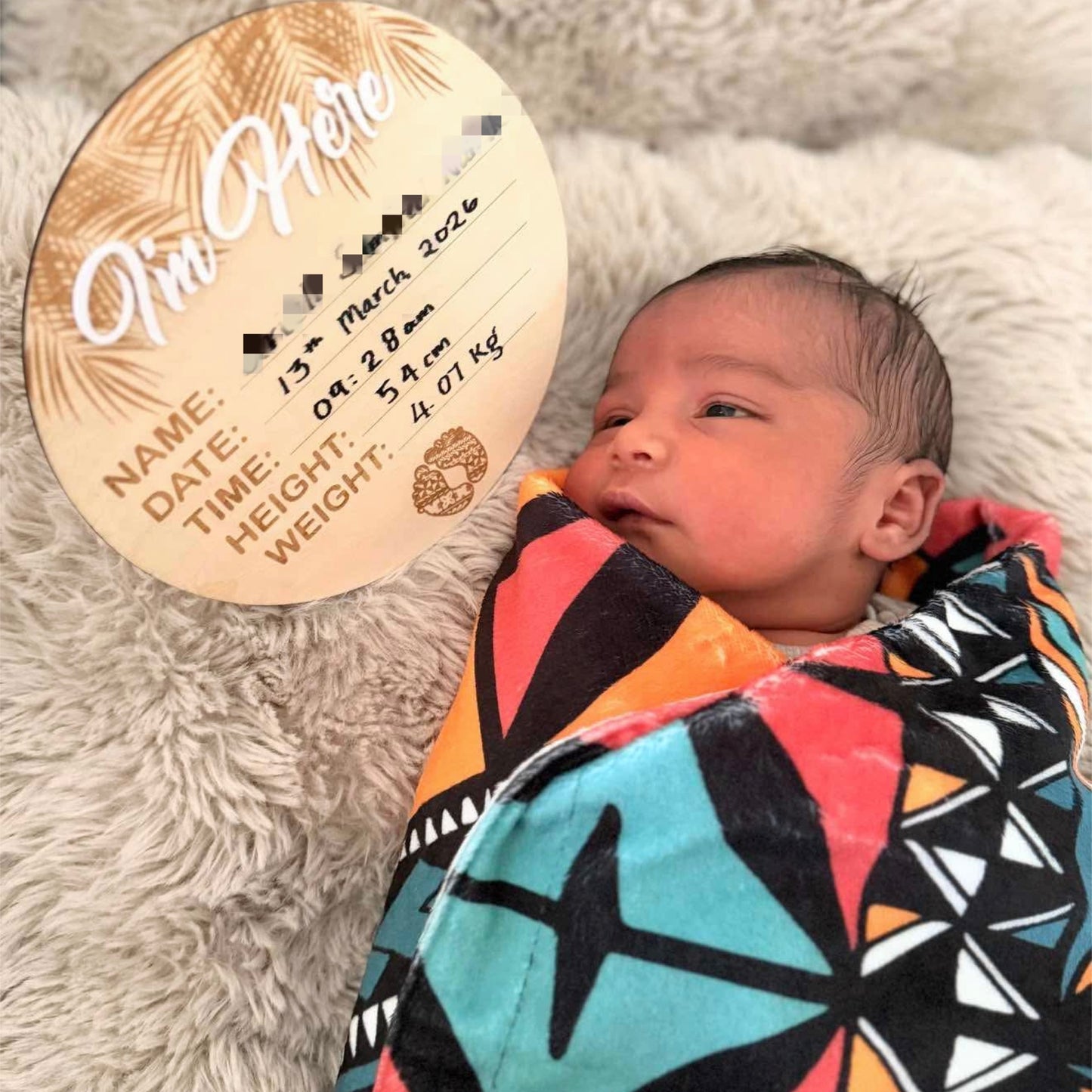 Pasifika Minky Baby Blanket
