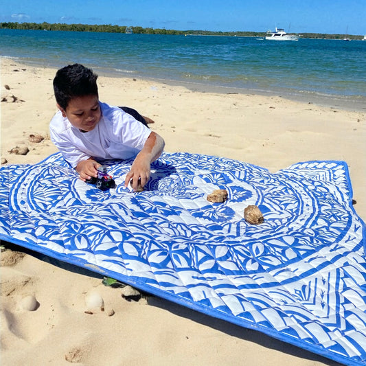 Blue Square Playmat