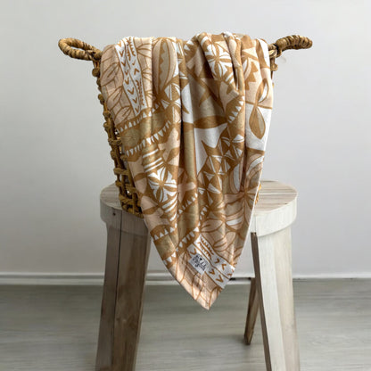 Pasifika Baby Blanket (Beige)