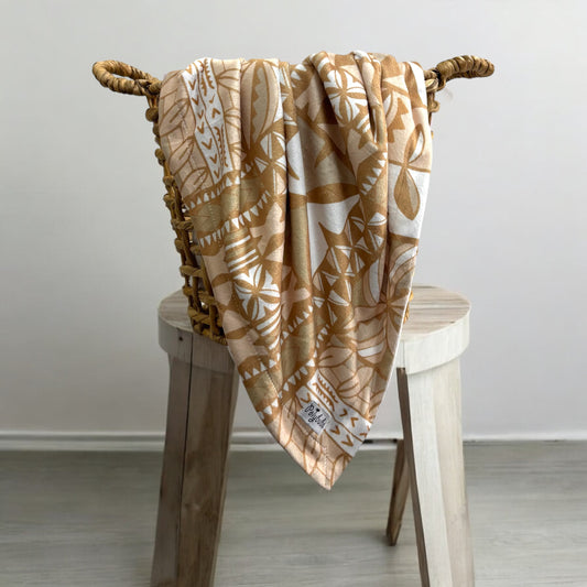 Pasifika Baby Blanket (Beige)
