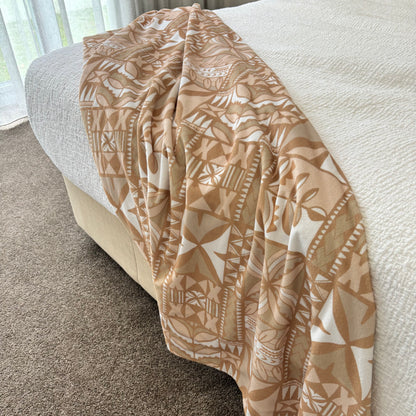 Beige ADULT SIZE Blanket (Pasifika)
