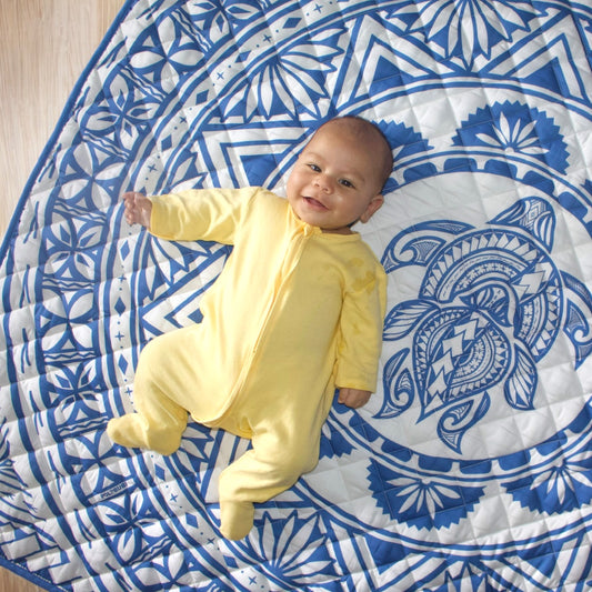 Royal Blue | Pacific-Inspired Baby Playmat