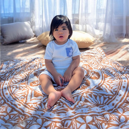 Brown Square Playmat