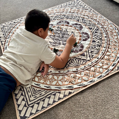 Brown|Black Square Playmat