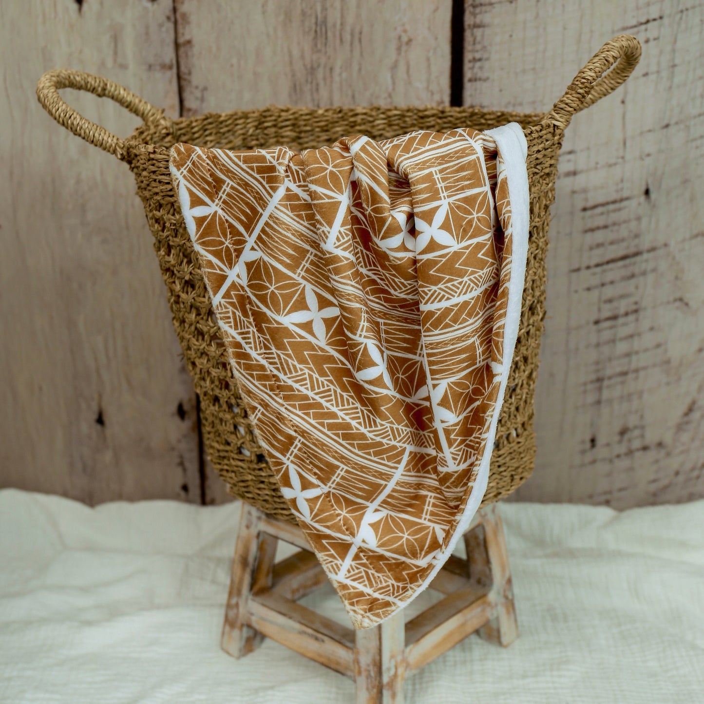 Amataga Coffee Minky Baby Blanket