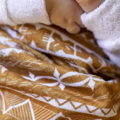 Nesia | Coffee | Minky Baby Blanket
