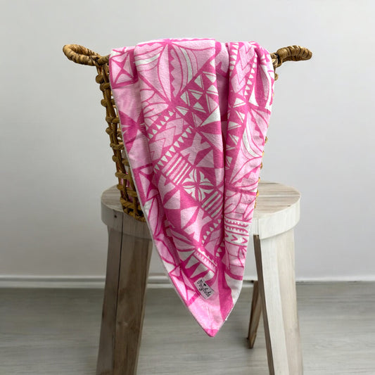 Pasifika Baby Blanket (Pink)