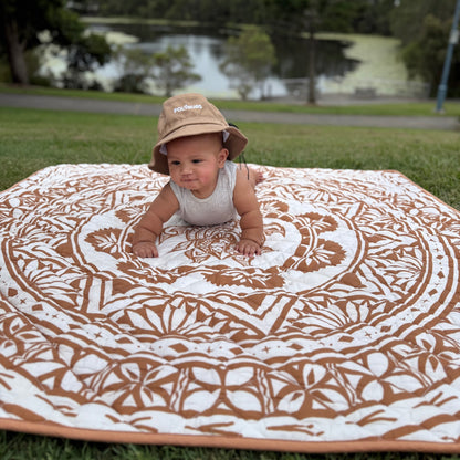 Brown Square Playmat