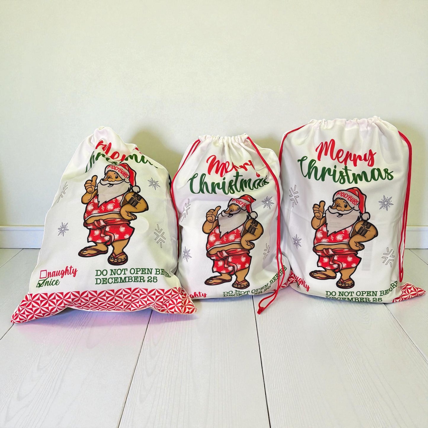 Pacific-Inspired Christmas Santa Sack 🎅