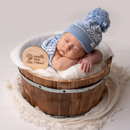 Blue Knitted Baby Blanket