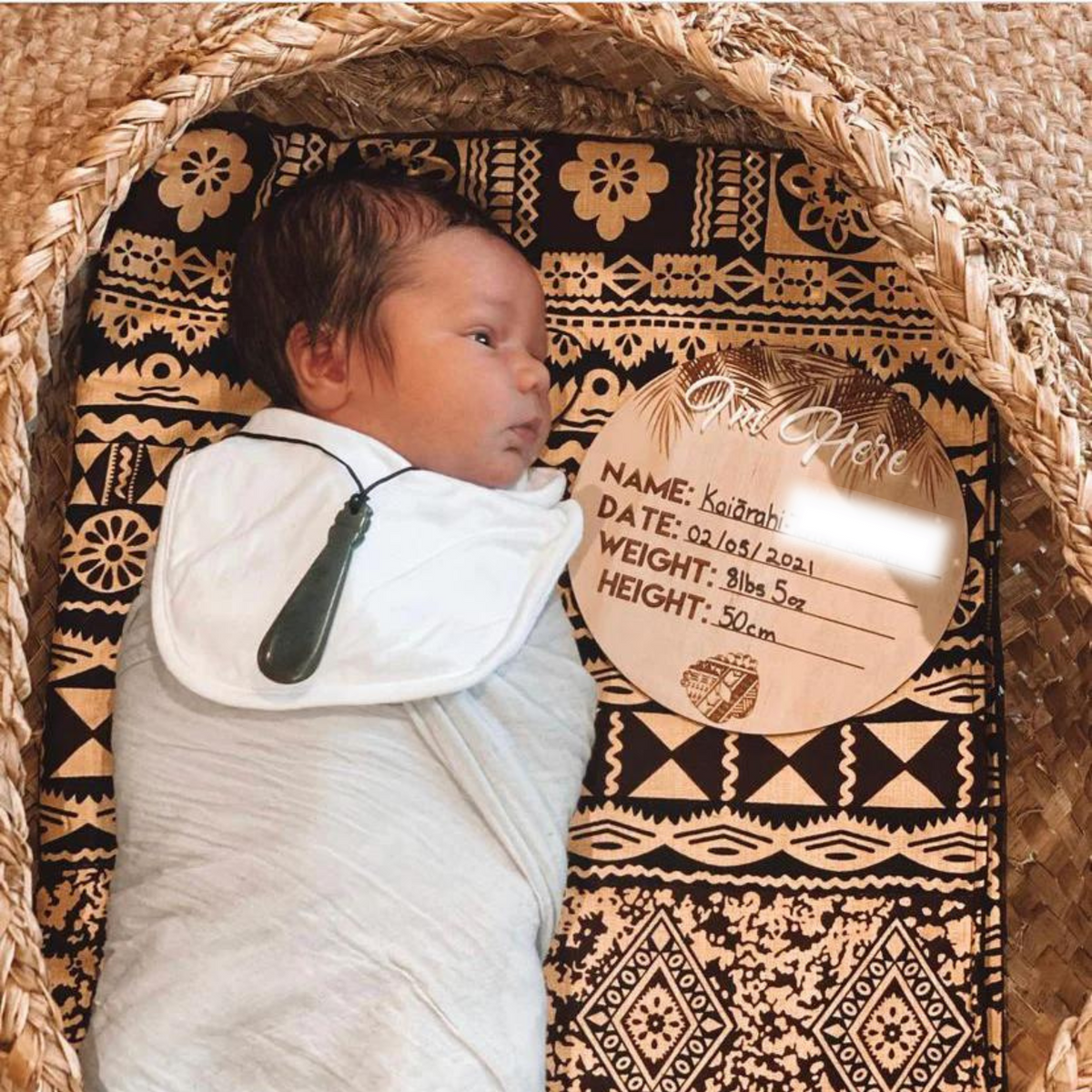 I'm Here Baby Announcement Plaque