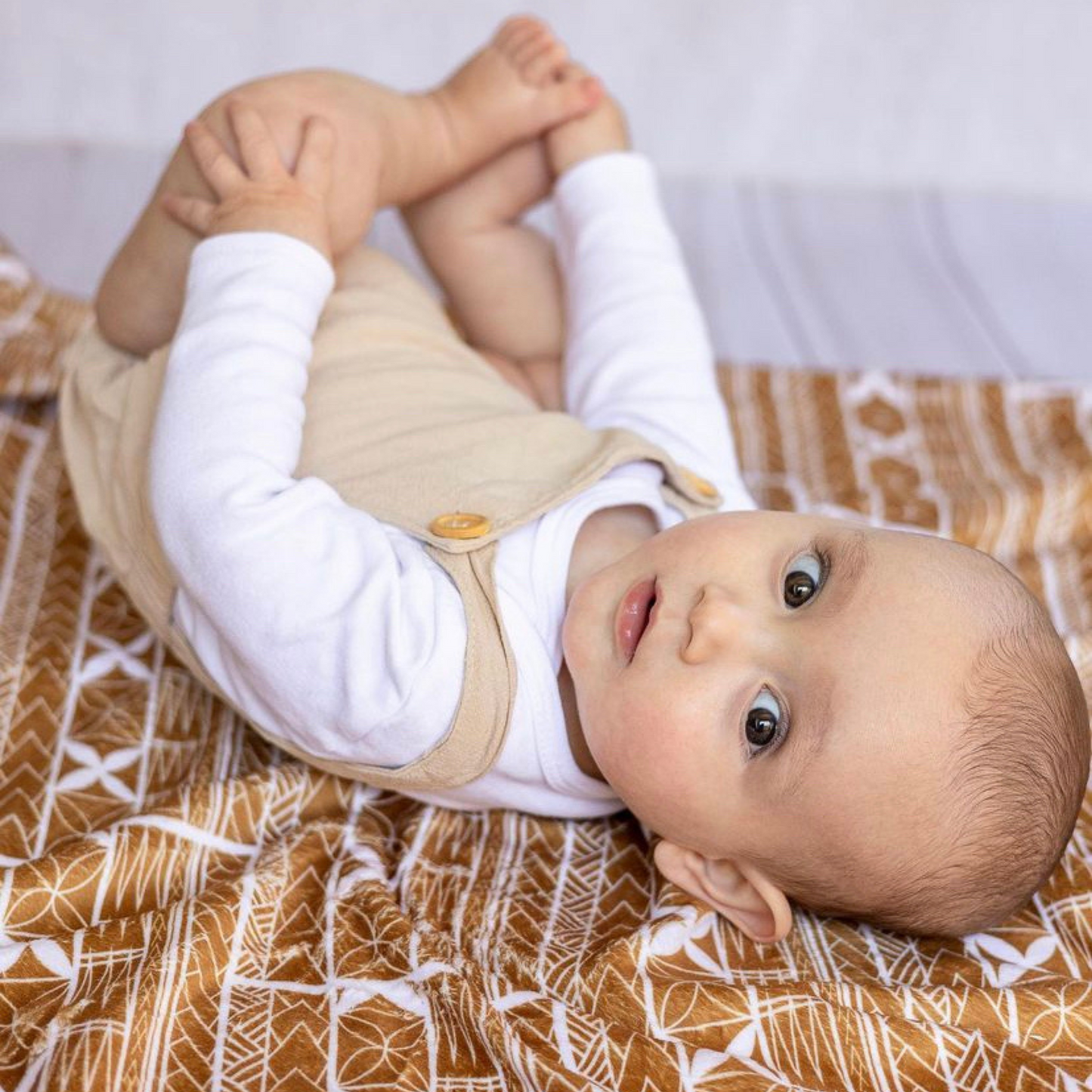 Amataga Coffee Minky Baby Blanket