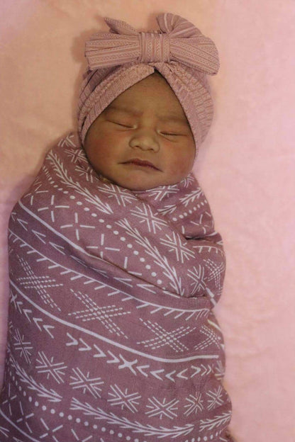 Dusty Pink Pasifika Muslin Wrap