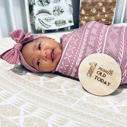 Dusty Pink Pasifika Muslin Wrap