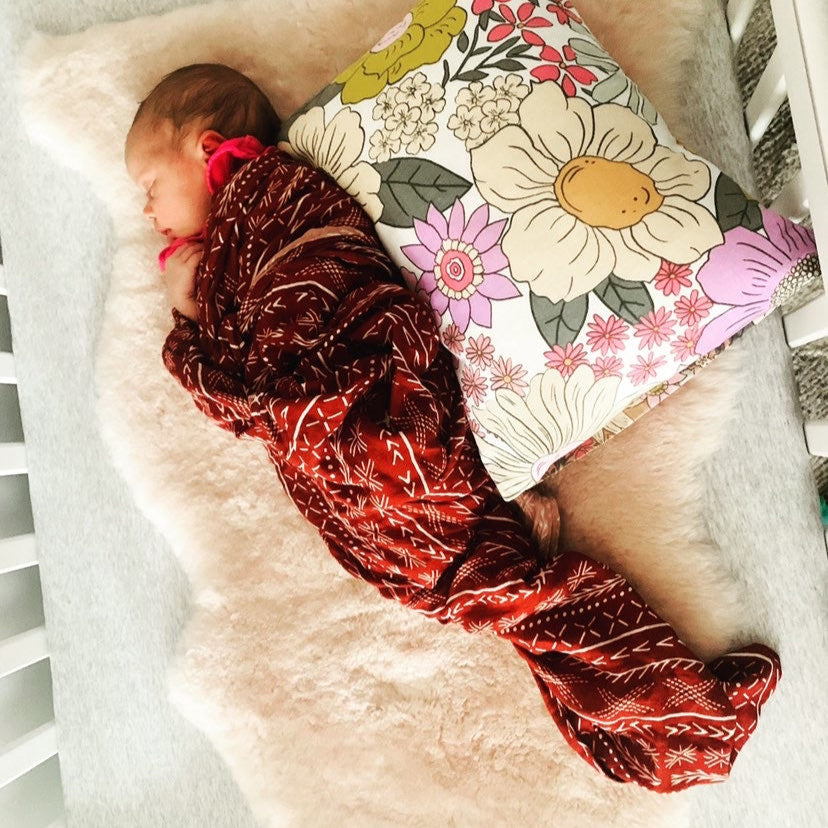 Rust Pasifika Muslin Wrap