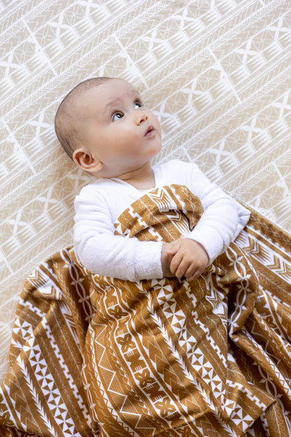 Nesia | Coffee | Minky Baby Blanket